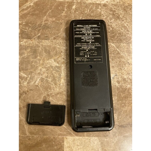 Emerson  790 390250 01 Remote Control TV CATV Model TC 1351 Tested Works - Picture 4 of 5